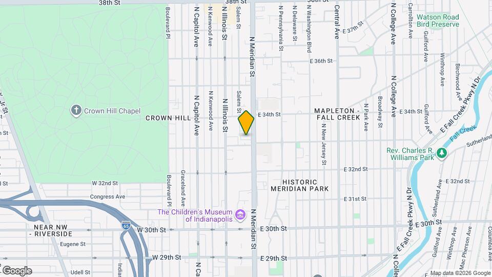 3310 N Meridian St Map and Location Details