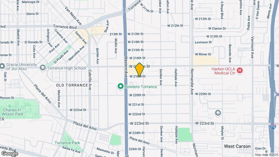 1610 W 218th St Mapa y Detalles de la Ubicación