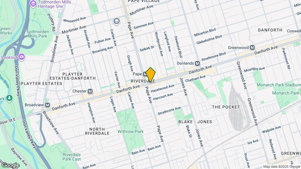 673 Danforth Ave Map and Location Details