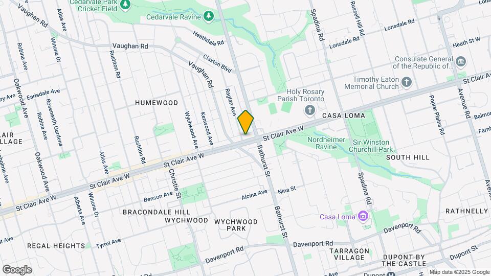 530-1530 St Clair Ave W Map and Location Details