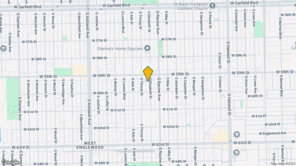 5926 S Elizabeth St-Unit -2F Map and Location Details