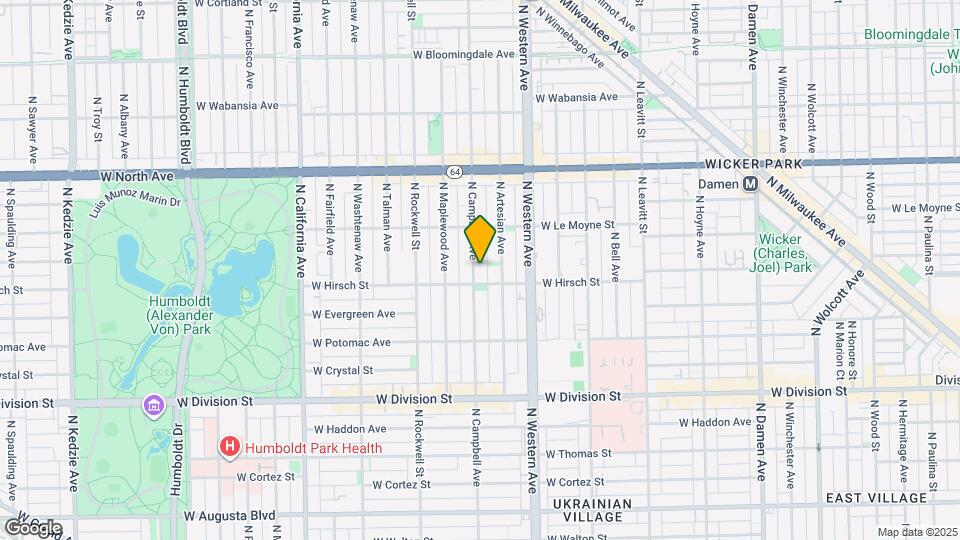 1413 N Campbell Ave Map and Location Details