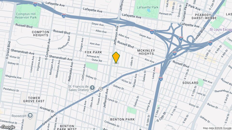 2303 Shenandoah Ave Map and Location Details