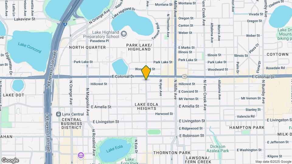 635 N Summerlin Ave Map and Location Details