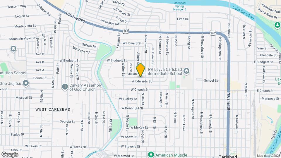 1208 W Edwards St Map and Location Details