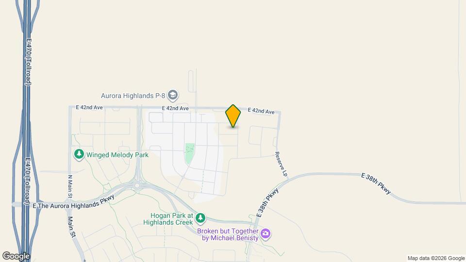 24787 E 40th Ave Map and Location Details