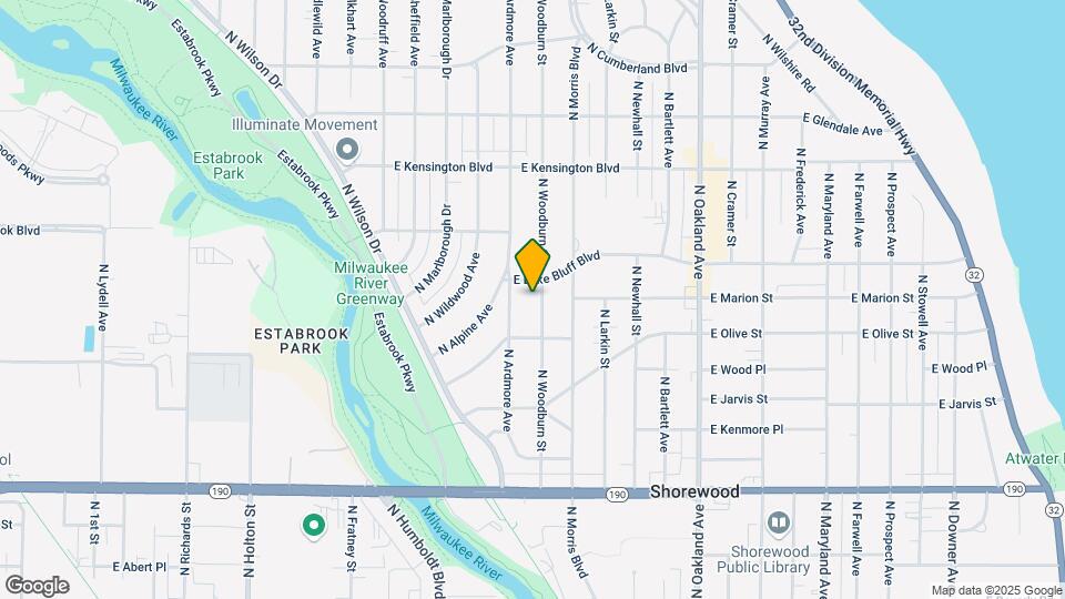 4337 N Woodburn St Map and Location Details