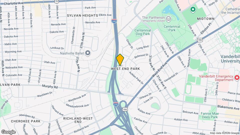 226 Acklen Park Dr Map and Location Details