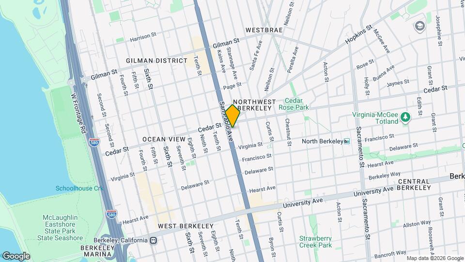 1611 San Pablo Ave Map and Location Details