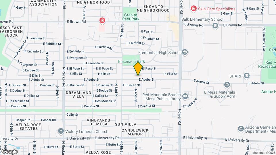 6506 E Adobe Rd Mapa y Detalles de la Ubicación