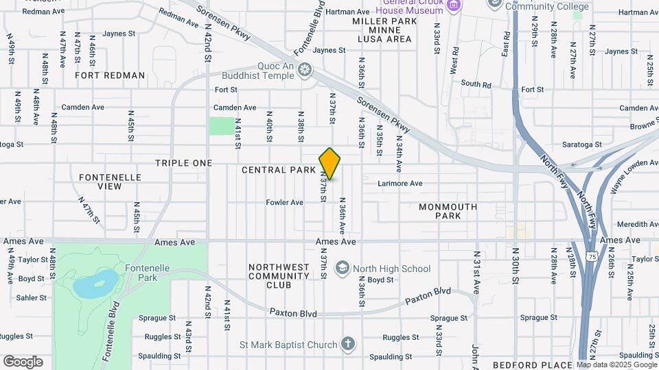 4723 N 37th St Map and Location Details