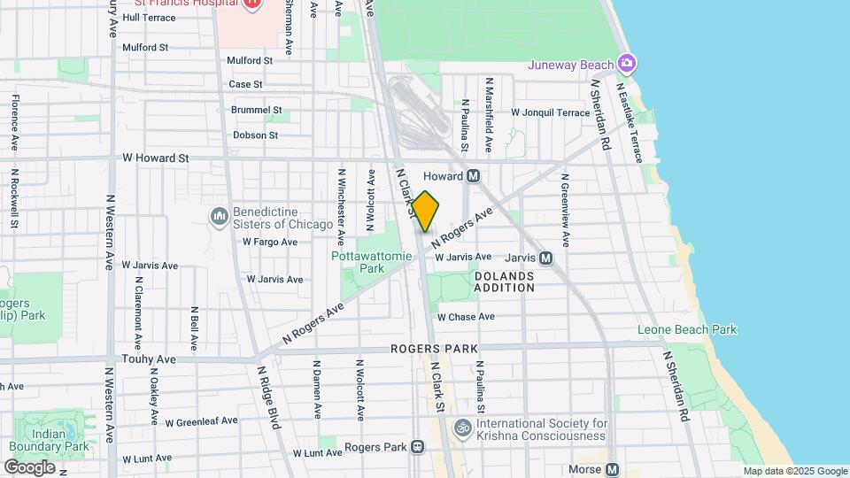 7425 N Clark St Mapa y Detalles de la Ubicación