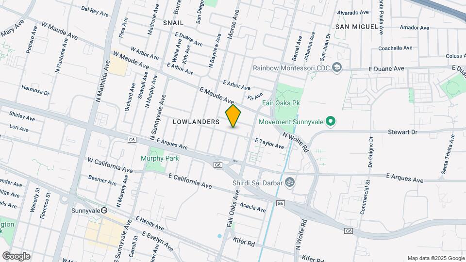 535 E Taylor Ave Mapa y Detalles de la Ubicación