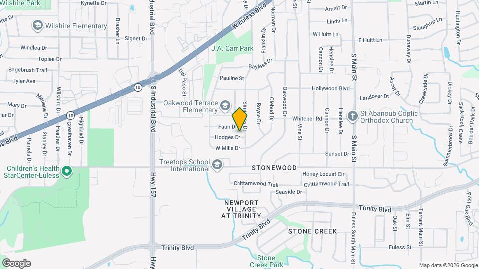 602 Hodges Dr Map and Location Details