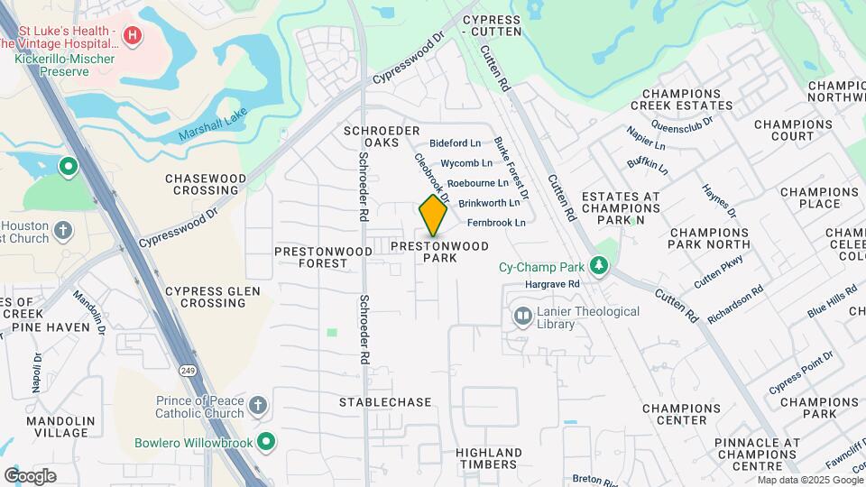 14007 Hillingdale Ln Map and Location Details