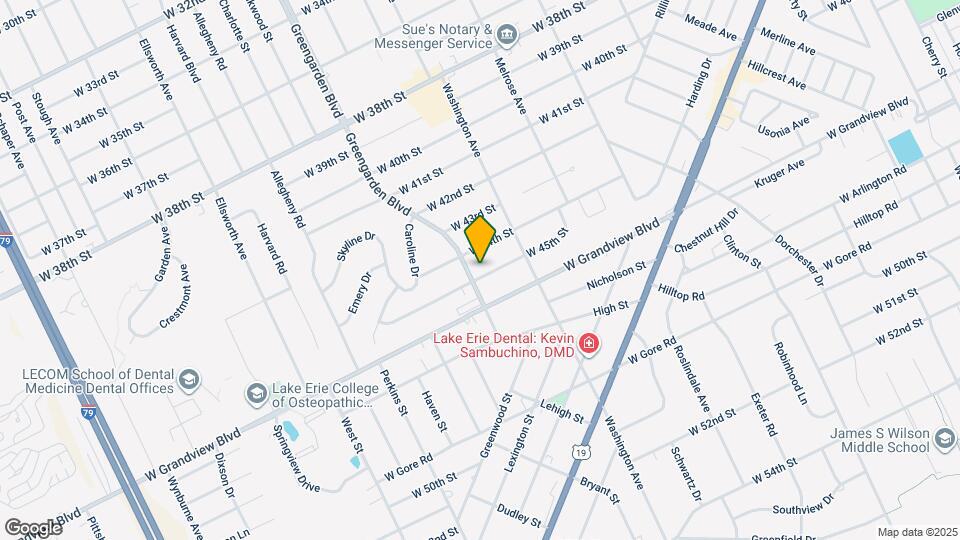 1550 W 45th St Mapa y Detalles de la Ubicación