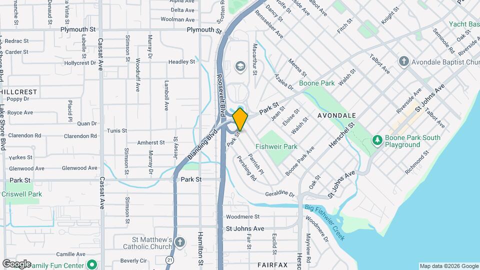 1503 Parrish Pl Mapa y Detalles de la Ubicación