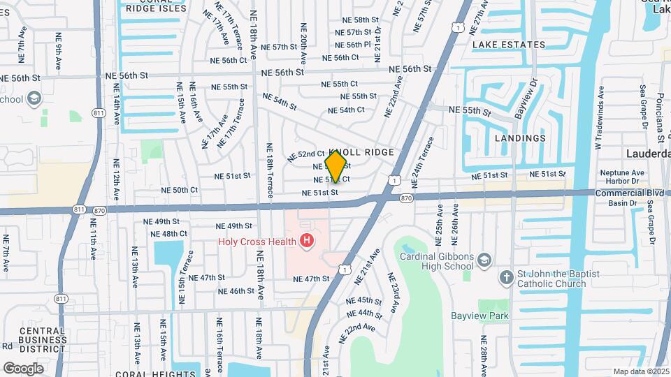 2101 NE 51st St Map and Location Details