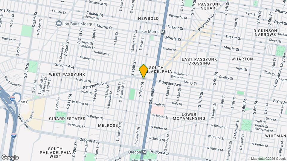 1438 Snyder Ave Map and Location Details