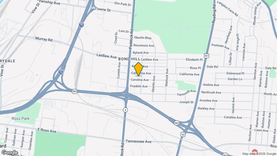 1232 Carolina Ave Mapa y Detalles de la Ubicación