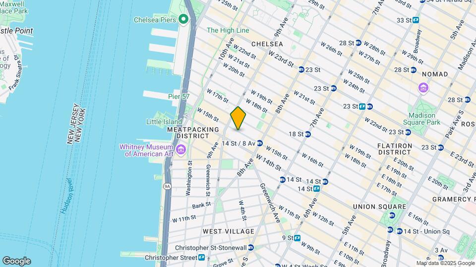 348 W 15th St Map and Location Details