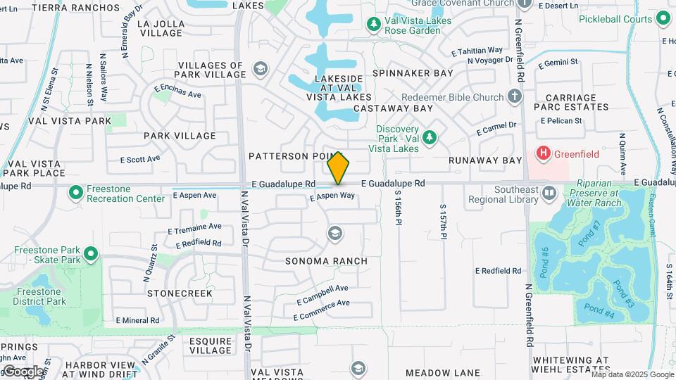 1836 E Aspen Way Map and Location Details