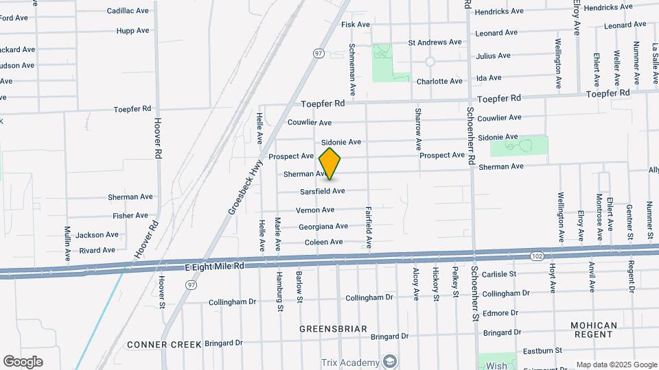 12731 Sarsfield Ave Map and Location Details