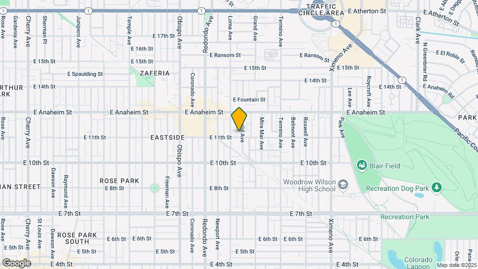 1109-1115 Euclid Ave Mapa y Detalles de la Ubicación