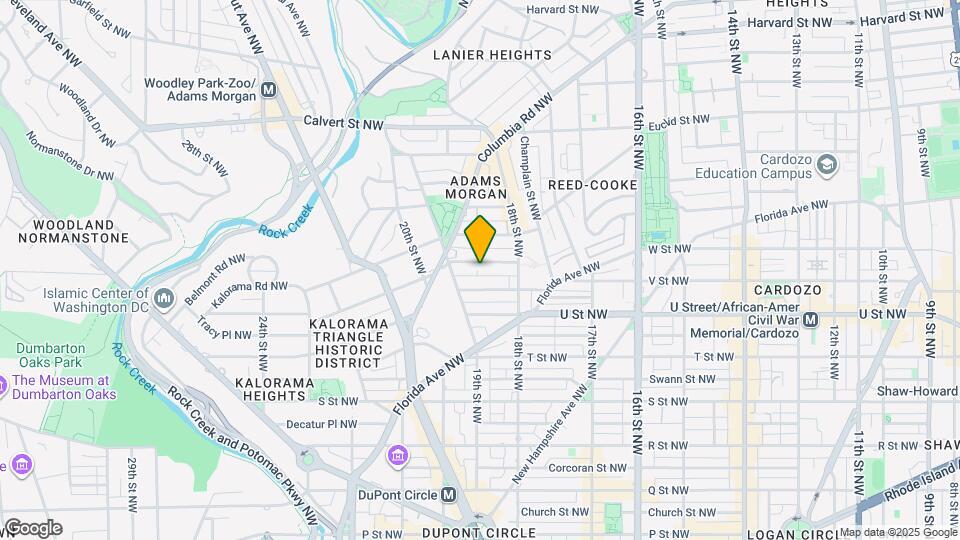 1840 Wyoming Ave NW, Unit A Mapa y Detalles de la Ubicación