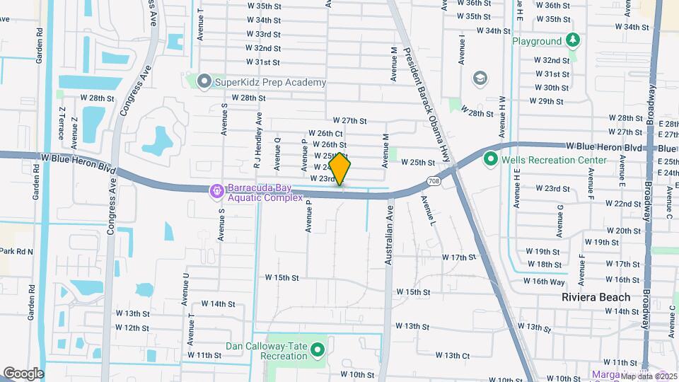 1200 W Blue Heron Blvd Map and Location Details
