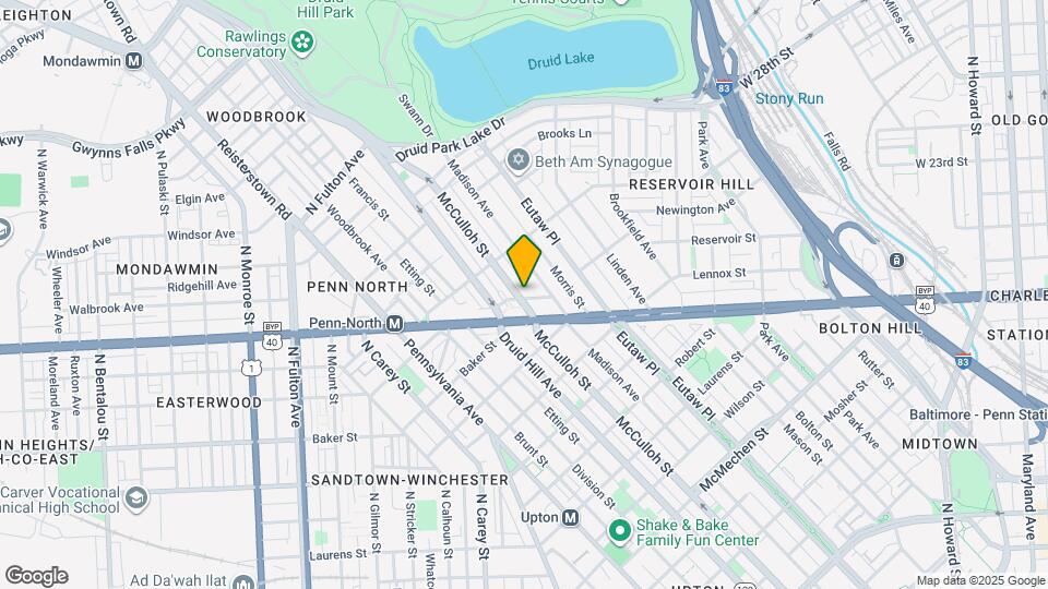 2313 McCulloh St Map and Location Details