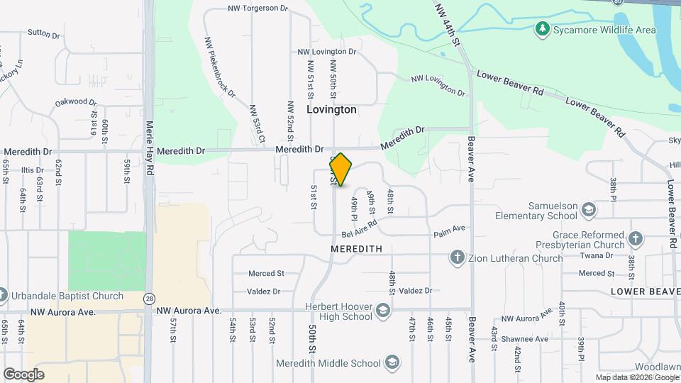 4541 50th St Map and Location Details