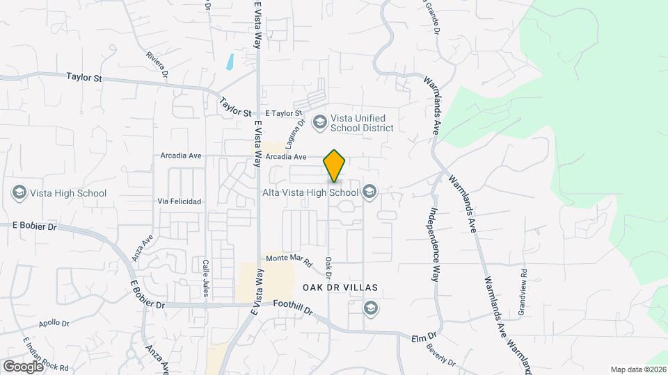 1304 Palomar Pl Map and Location Details