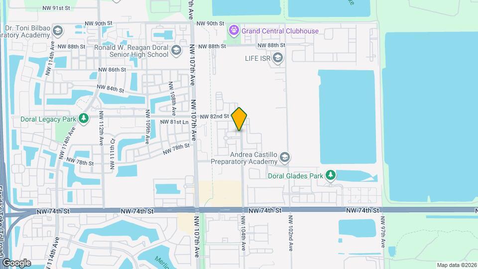 8005 NW 104th Ct Map and Location Details