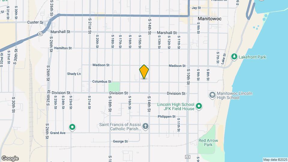 1416 Columbus St Map and Location Details