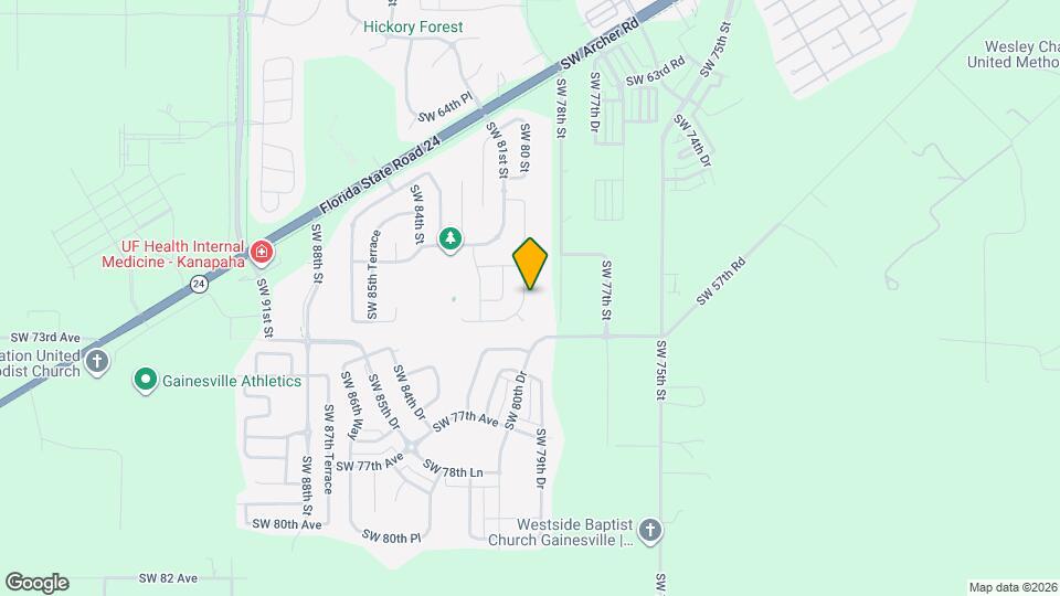 7205 SW 80th Terrace Map and Location Details