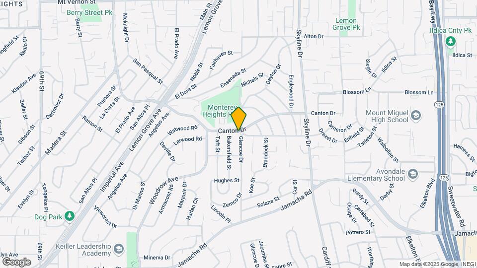 1690 Glencoe Dr Map and Location Details
