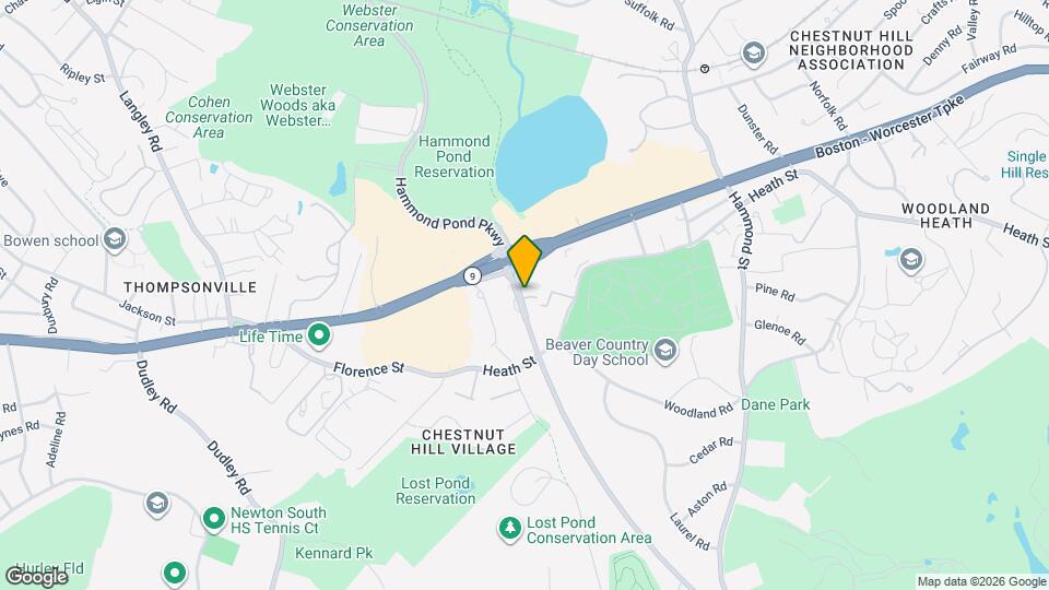 33 Hammond Pond Pkwy, Unit 2 Map and Location Details