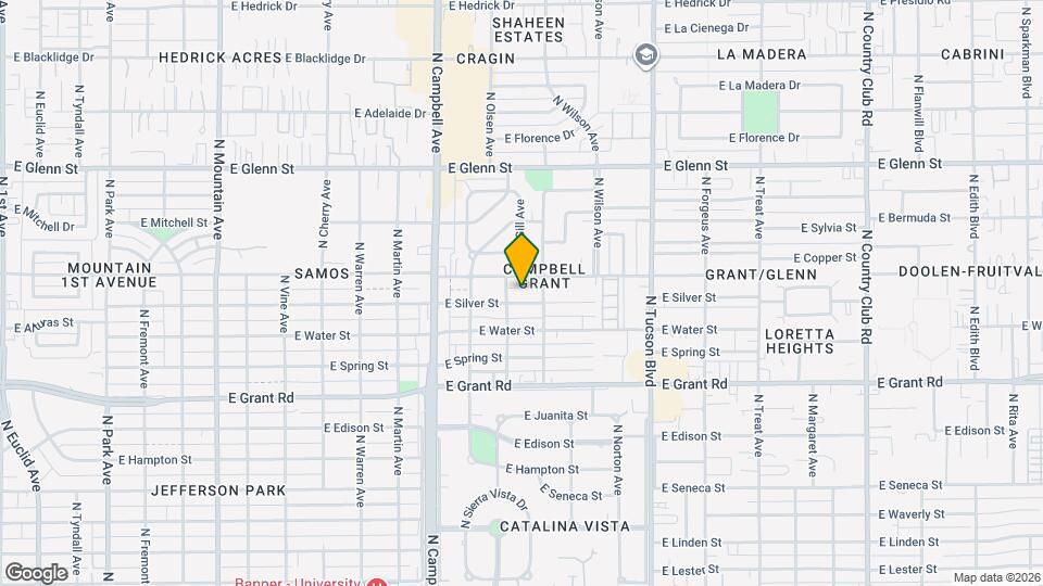 2117 E Silver St Map and Location Details