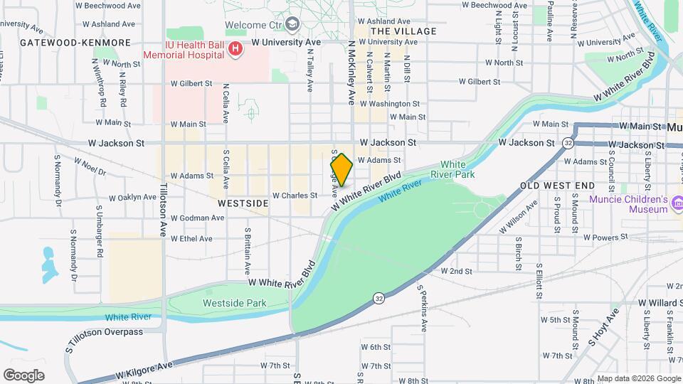 1916 W White River Blvd Map and Location Details