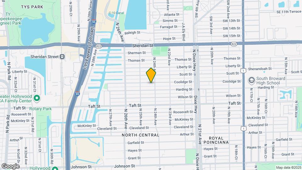 2410 Coolidge St Map and Location Details