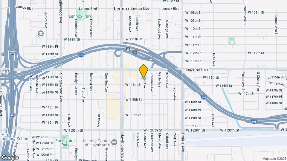 11519 Cedar Ave Map and Location Details