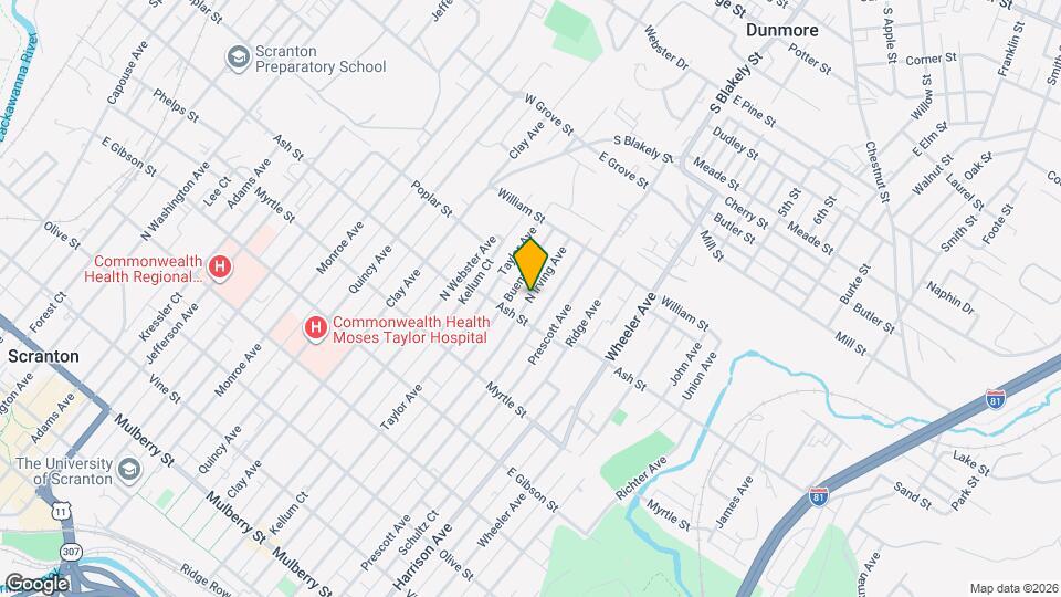 1019 N Irving Ave Map and Location Details