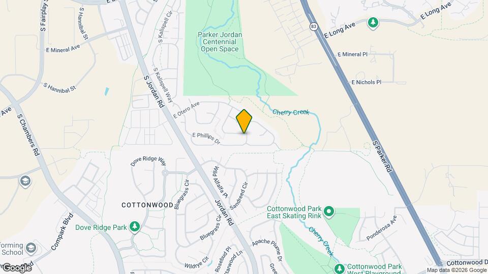 16498 E Phillips Pl Map and Location Details