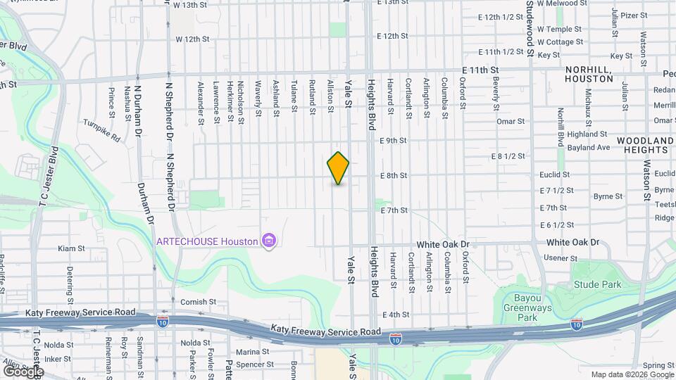 734 Allston St Map and Location Details