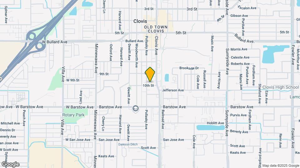 981 Pollasky Ave Map and Location Details