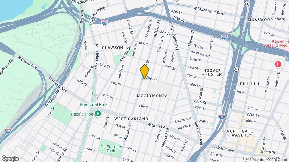 2716 Adeline St Map and Location Details