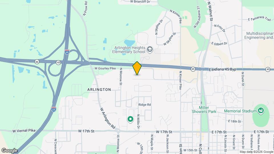 1002 W Cascade Ave Map and Location Details