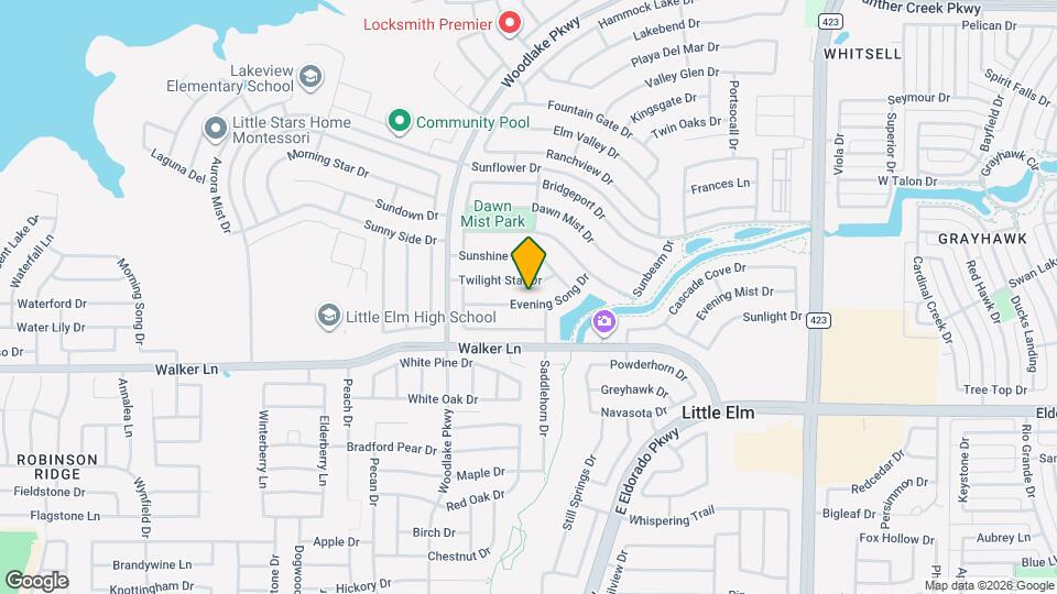 2357 Evening Song Dr Map and Location Details