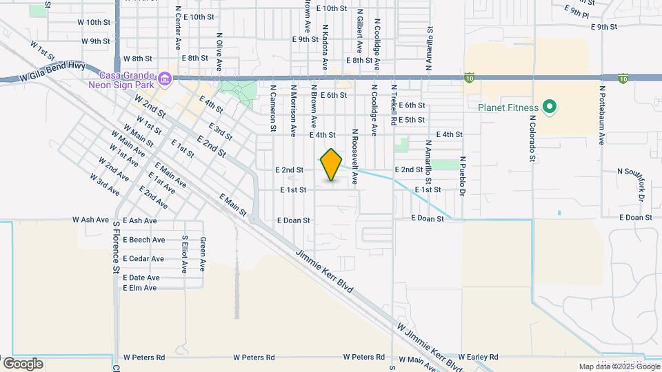 Casa Grande East Mobile Home & RV Park Mapa y Detalles de la Ubicación